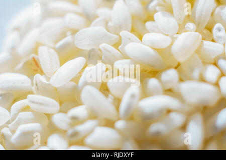 White round rice is removed macro, texture 2019 Stock Photo