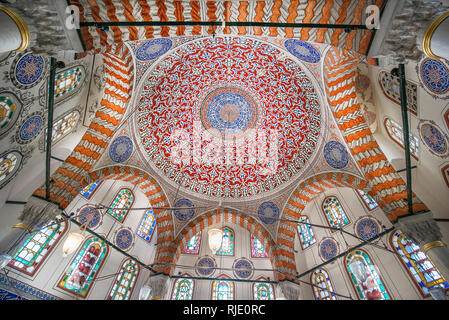 Interior of the Tombs of Sultans Mehmed III, Selim II, Murad III, İbrahim I and Mustafa I located on the territory of Hagia Sophia in Istanbul, Turkey Stock Photo