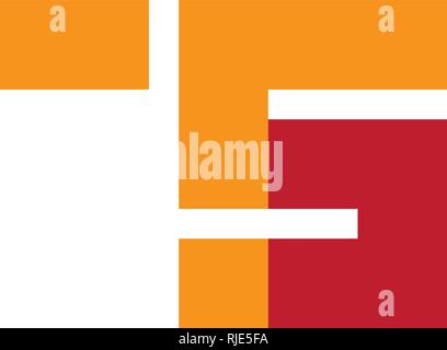 Letter t and s logo design Stock Vector