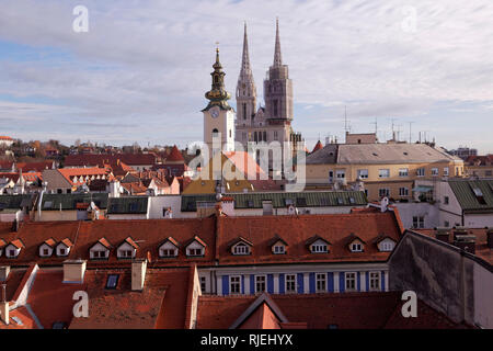 Christmas faire - Advent in Zagreb, Croatia Stock Photo