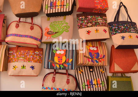 Buy Multi Indian Handicraft Embroidered Hand bag Online at  Unnatisilks.com|UB51