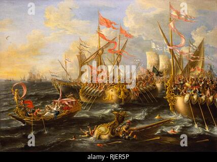The Battle of Actium, 2 September 31 BC  Lorenzo Castro, circa 1672