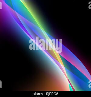 dinamyc flow, stylized waves, vector Stock Vector