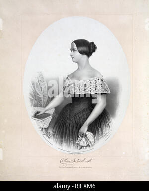 Catharine Norton Forrest print ca. 1852 Stock Photo