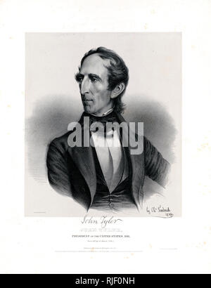 John Tyler, President of the United States, 1841. Born 29th day of March 1790 published ca. 1841 Stock Photo