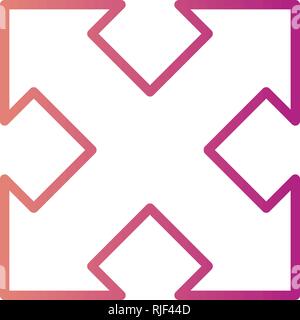 Expand Vector Icon Sign Icon Vector Illustration For Personal And Commercial Use... Clean Look Trendy Icon... Stock Vector