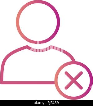 Remove User Vector Icon Sign Icon Vector Illustration For Personal And Commercial Use... Clean Look Trendy Icon... Stock Vector