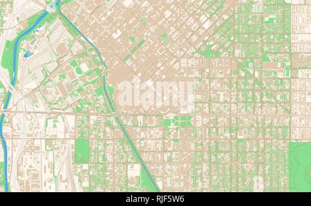Map Of Downtown Denver Denver Colorado Printable Map Excerpt. This Vector Streetmap Of Downtown  Denver Is Made For Infographic And Print Projects Stock Vector Image & Art  - Alamy