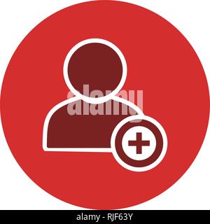 Add User Vector Icon Sign Icon Vector Illustration For Personal And Commercial Use... Clean Look Trendy Icon... Stock Vector