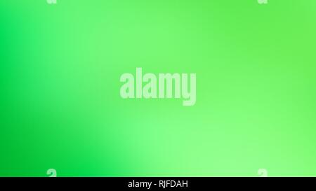 Vibrant Green Trendy Gradient Background. Defocused Soft Blurred Backdrop. Stock Vector