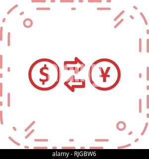 Exchange rate Vector Icon Sign Icon Vector Illustration For Personal And Commercial Use... Clean Look Trendy Icon... Stock Vector