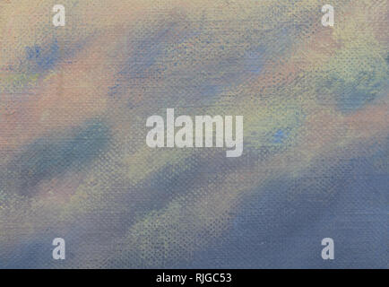 Painted texture with mauve, blue and asure colours on canvas - Painted background Stock Photo