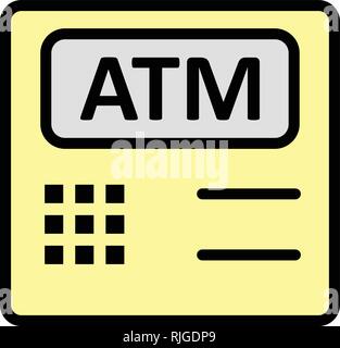 Atm Machine Vector Icon Sign Icon Vector Illustration For Personal And Commercial Use... Clean Look Trendy Icon... Stock Vector