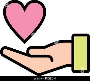 Charity Vector Icon Sign Icon Vector Illustration For Personal And Commercial Use... Clean Look Trendy Icon... Stock Vector