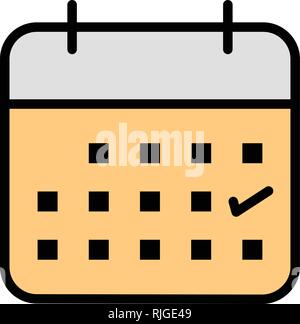 Business Calendar Vector Icon Sign Icon Vector Illustration For Personal And Commercial Use... Clean Look Trendy Icon... Stock Vector
