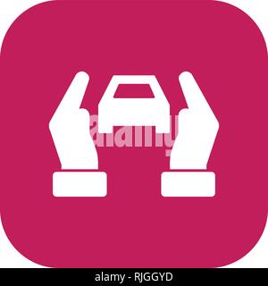 Car insurance Vector Icon Sign Icon Vector Illustration For Personal And Commercial Use... Clean Look Trendy Icon... Stock Vector