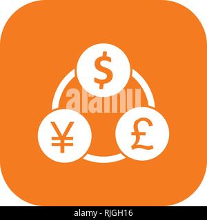 Money Flow Vector Icon Sign Icon Vector Illustration For Personal And Commercial Use... Clean Look Trendy Icon... Stock Vector