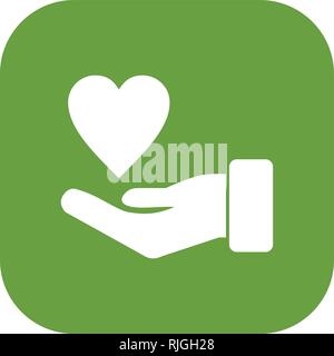 Charity Vector Icon Sign Icon Vector Illustration For Personal And Commercial Use... Clean Look Trendy Icon... Stock Vector