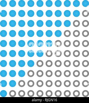 Rating system for websites. vector illustration isolated on modern background Stock Vector