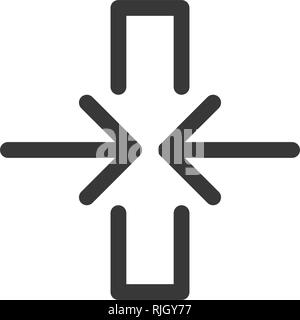 computer api interface icon with two arrows, Vector illustration Isolated on white Stock Vector