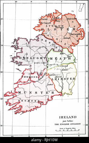 Map of England before the Norman Conquest Stock Photo: 22020704 - Alamy