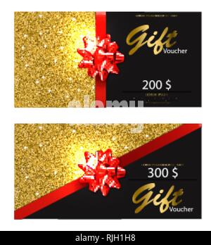 Golden Ticket and VIP Voucher Design for Events, Cinema, Casino, and ...