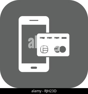 Mobile banking Vector Icon Sign Icon Vector Illustration For Personal And Commercial Use... Clean Look Trendy Icon... Stock Vector