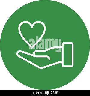 Charity Vector Icon Sign Icon Vector Illustration For Personal And Commercial Use... Clean Look Trendy Icon... Stock Vector