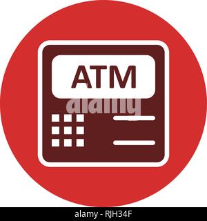Atm Machine Vector Icon Sign Icon Vector Illustration For Personal And Commercial Use... Clean Look Trendy Icon... Stock Vector