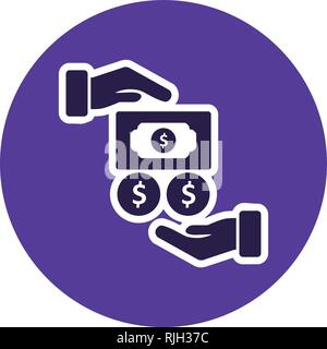 Salary Vector Icon Sign Icon Vector Illustration For Personal And Commercial Use... Clean Look Trendy Icon... Stock Vector