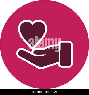Charity Vector Icon Sign Icon Vector Illustration For Personal And Commercial Use... Clean Look Trendy Icon... Stock Vector
