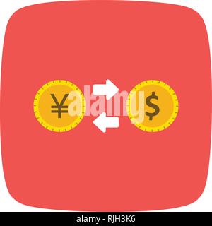 Exchange rate Vector Icon Sign Icon Vector Illustration For Personal And Commercial Use... Clean Look Trendy Icon... Stock Vector