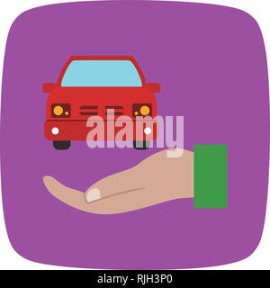 Car insurance Vector Icon Sign Icon Vector Illustration For Personal And Commercial Use... Clean Look Trendy Icon... Stock Vector