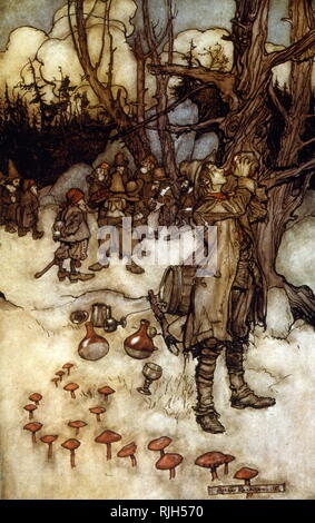 Washington Irving 's short story 'Rip van Winkle' - Illustration by