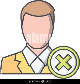 Remove User Vector Icon Sign Icon Vector Illustration For Personal And Commercial Use... Clean Look Trendy Icon... Stock Vector