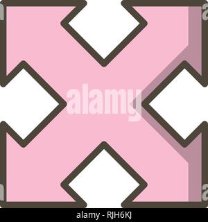 Expand Vector Icon Sign Icon Vector Illustration For Personal And Commercial Use... Clean Look Trendy Icon... Stock Vector