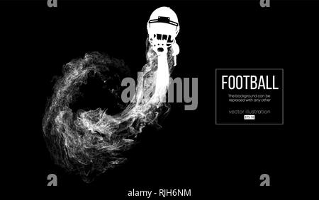 Abstract silhouette of a american football helmet Stock Vector