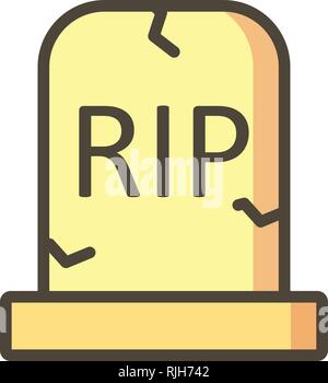 Grave Vector Icon Sign Icon Vector Illustration For Personal And Commercial Use... Clean Look Trendy Icon... Stock Vector