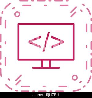 Programming Vector Icon Sign Icon Vector Illustration For Personal And Commercial Use... Clean Look Trendy Icon... Stock Vector