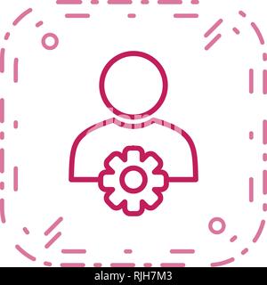User Management Vector Icon Sign Icon Vector Illustration For Personal And Commercial Use... Clean Look Trendy Icon... Stock Vector