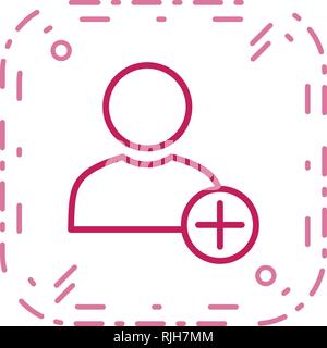 Add User Vector Icon Sign Icon Vector Illustration For Personal And Commercial Use... Clean Look Trendy Icon... Stock Vector