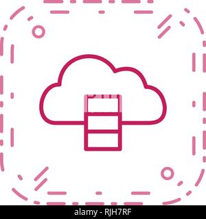 Data base Vector Icon Sign Icon Vector Illustration For Personal And Commercial Use... Clean Look Trendy Icon... Stock Vector