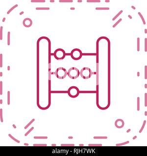ABACUS Vector Icon Sign Icon Vector Illustration For Personal And Commercial Use... Clean Look Trendy Icon... Stock Vector