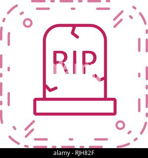 Grave Vector Icon Sign Icon Vector Illustration For Personal And Commercial Use... Clean Look Trendy Icon... Stock Vector