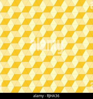 Golden triangle vector pattern Stock Vector