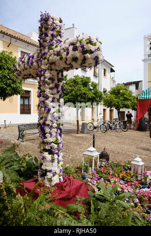 The Crosses of May, Los Cruces de Mayo, Cordoba, Andalucia, Spain, Europe, Stock Photo