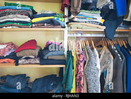 Closet Full of Clothing Stock Photo