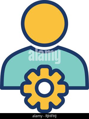 User Management Vector Icon Sign Icon Vector Illustration For Personal And Commercial Use... Clean Look Trendy Icon... Stock Vector