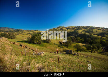 farmland in the sierra nevada foothills Stock Photo