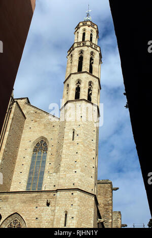 Basilica of Santa Maria del Mar, Barcelona, Spain Stock Photo